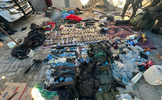 צה"ל תפס בשיפא רכב חמאס ובו עשרות כלי נשק