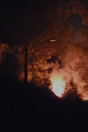 חשד להצתה: שריפה פרצה בסמוך לקיבוץ ראש צורים