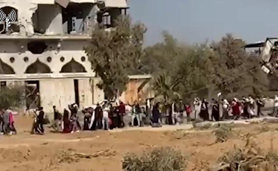 גם היום: תושבי עזה בורחים דרומה