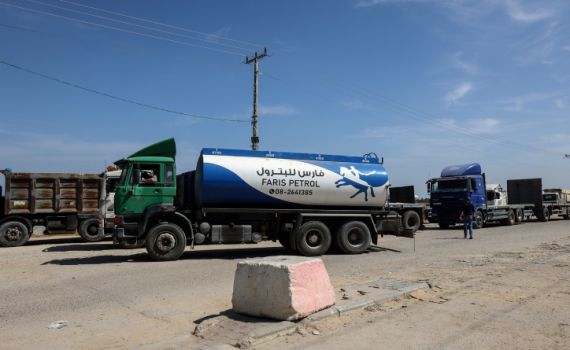 בפעם השנייה: משאיות דלק נכנסו לרצועת עזה