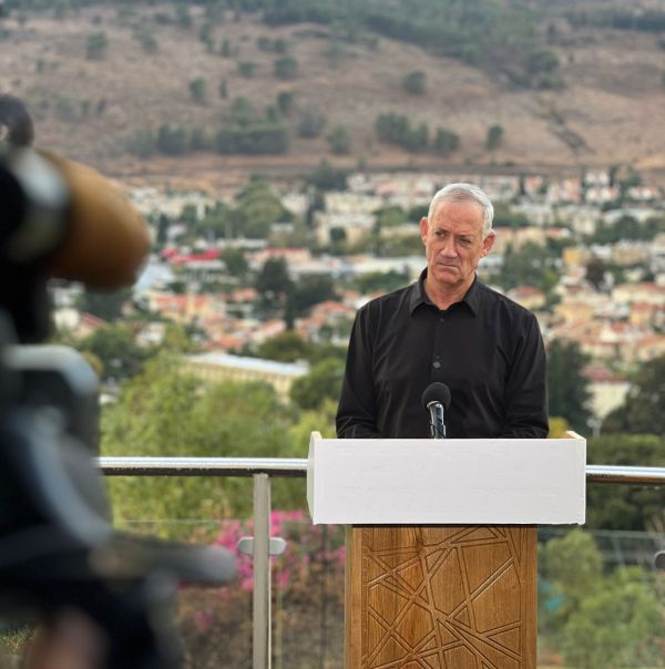 גנץ בקרית שמונה: לא נחזור ל-6 באוקטובר גם בצפון