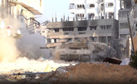 תיעוד מהתקיפה: עשרות מחבלים חוסלו הלילה בעזה