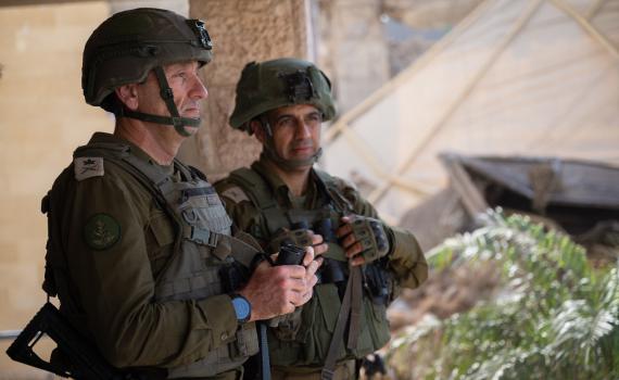 תיעוד: הרמטכ"ל וראש השב"כ בהערכת מצב בעזה