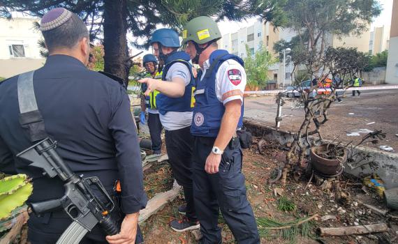 שני פצועים קל מפגיעות הדף באשקלון