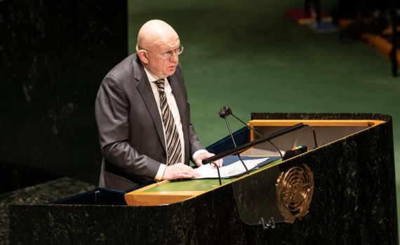 נציג רוסיה באו"ם: "לישראל אין זכות להגנה עצמית"