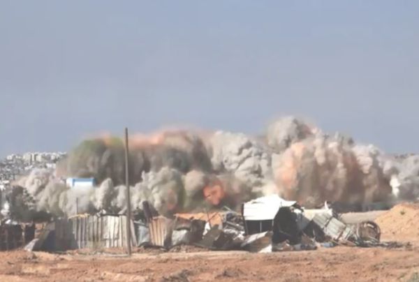 צפו: כך פוצץ בית הספר של אונר"א בבית חאנון