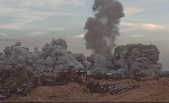 תיעוד: צה"ל פוצץ אוניברסיטה בדרום העיר עזה