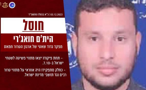 בתוך יממה: חוסל מג"ד שני של חמאס בעזה