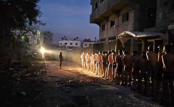 עשרות מחבלים תועדו נכנעים לחיילי צה"ל בג'באליה