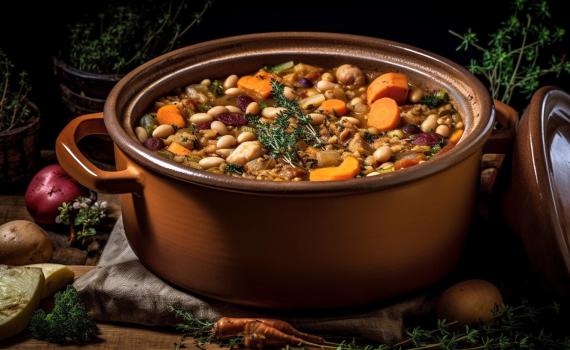 לשבת או יום חורפי: כך תכינו חמין צמחוני עשיר בירקות