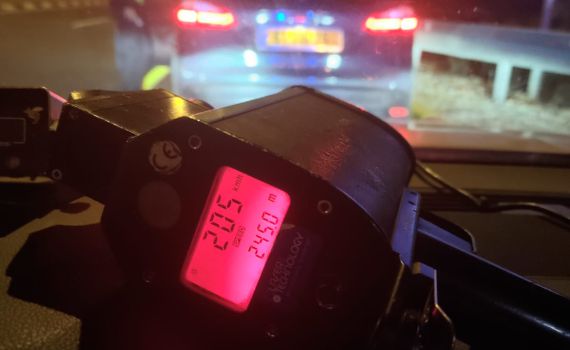 נהג תושב חורה נתפס במהירות של 205 קמ"ש