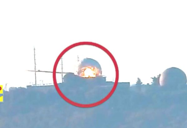 חיזבאללה מפרסם תיעוד של פגיעות בבסיס הר מירון