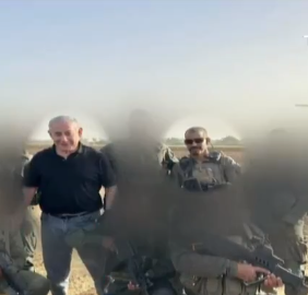 התחזה ללוחם, נכנס לעזה והצטלם עם נתניהו. צפו