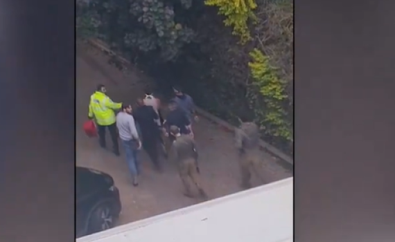 צפו: רגע לכידת אחד המחבלים ברעננה