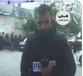 העיתונאי העזתי קרס באמצע דיווח. צפו