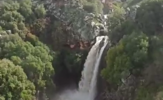 בשצף קצף: מפל סער בשיא עוצמתו | צפו