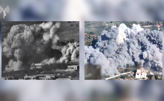 הלחימה בצפון: צה"ל תקף תשתיות טרור של חיזבאללה