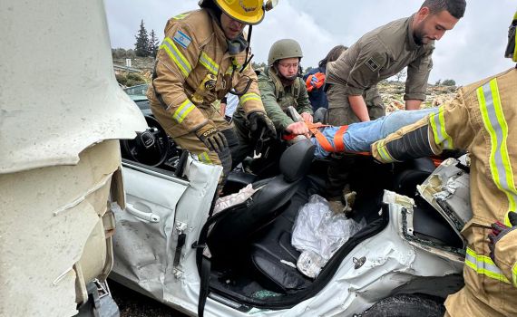 דיווח: תאונה בשומרון נבדק בחשד לפיגוע ירי