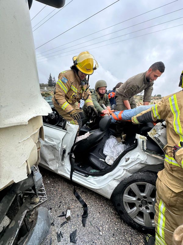 דיווח: תאונה בשומרון נבדק בחשד לפיגוע ירי