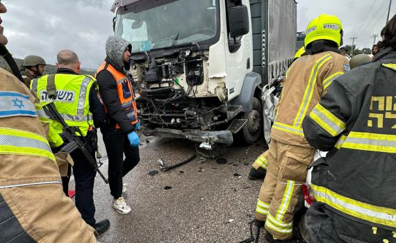 תאונות קשות בנגב ובשומרון, נהג נהרג בכביש 6