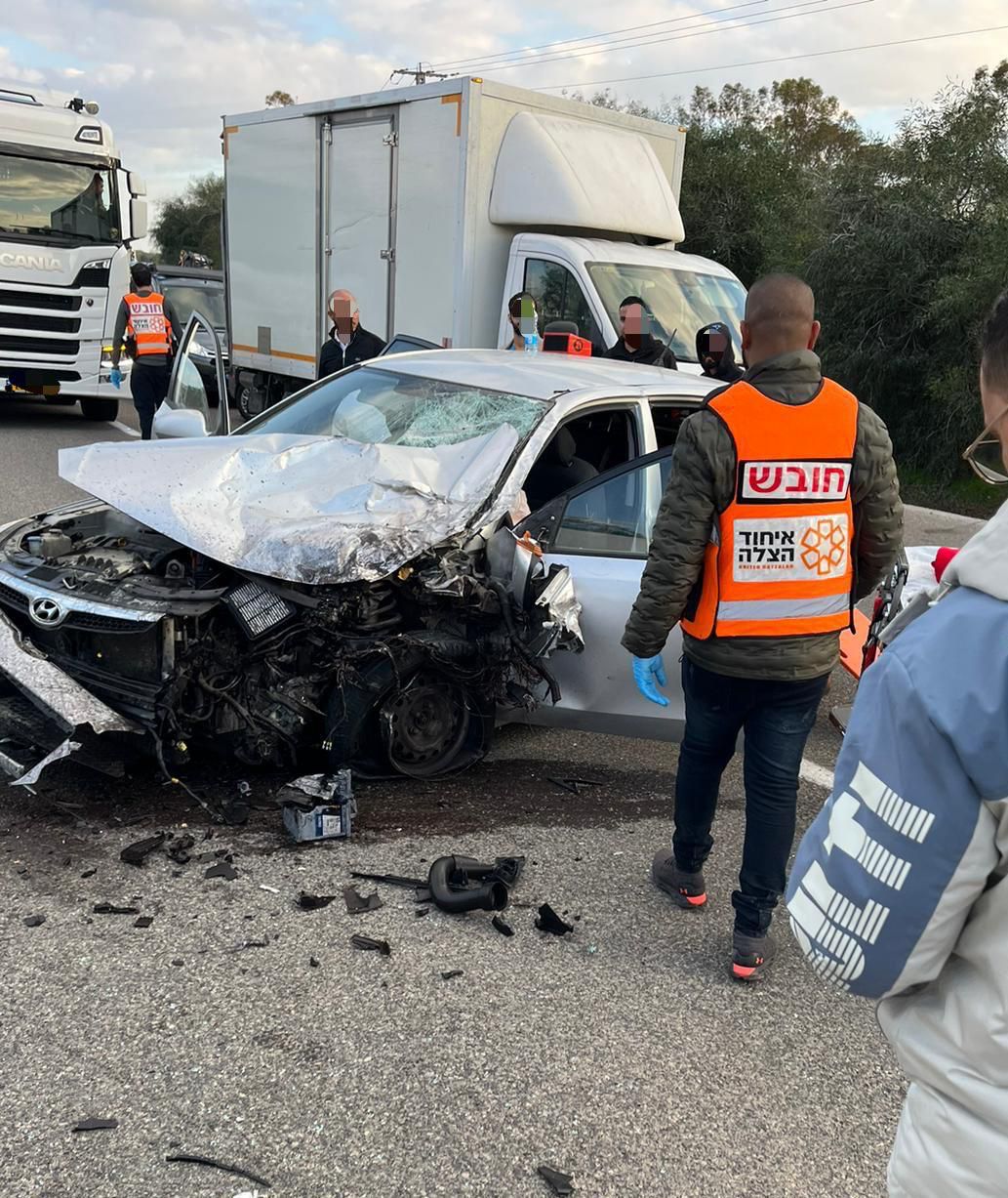 5 פצועים בתאונת דרכים סמוך לצומת רוחמה