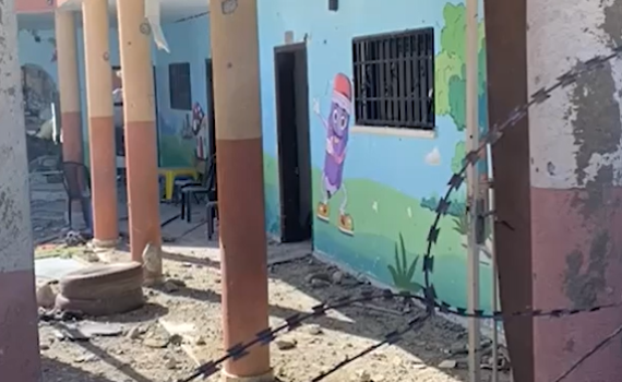 ליד ארגז החול: משגר רקטות אותר בגן ילדים | צפו