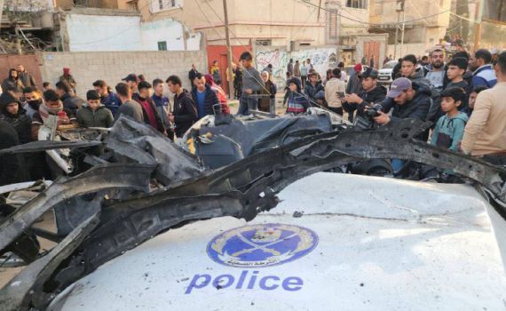 שישה מחוסלים בתקיפת רכב משטרה של חמאס