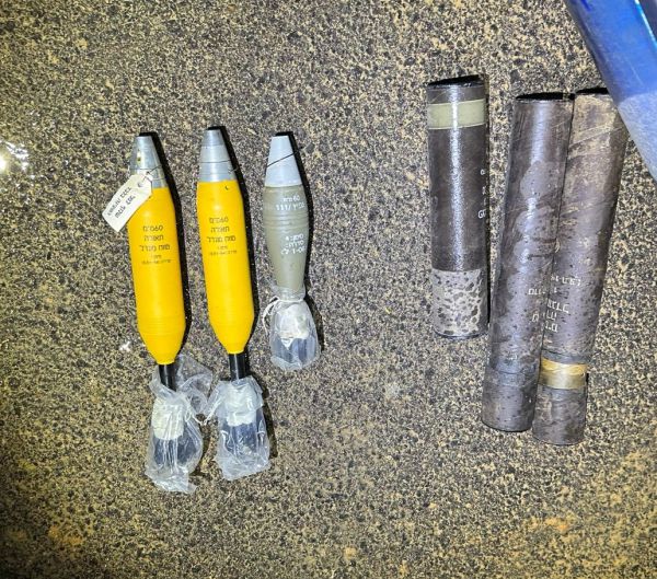 פגז טנק ומרגמות: תחמושת קטלנית נתפסה בדרום