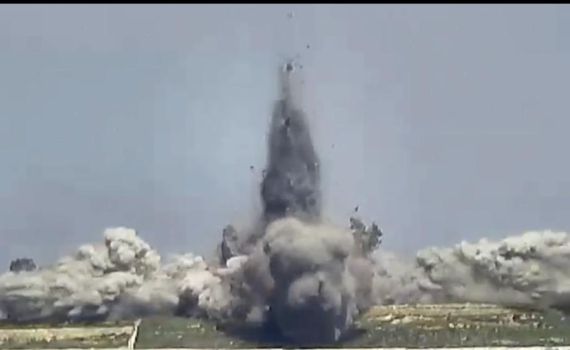 צפו: צה"ל תקף מבנה בלבנון ששהו בו מחבלים