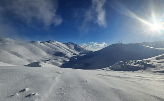 ללא מבקרים: הר החרמון התמלא בשלג | תיעוד