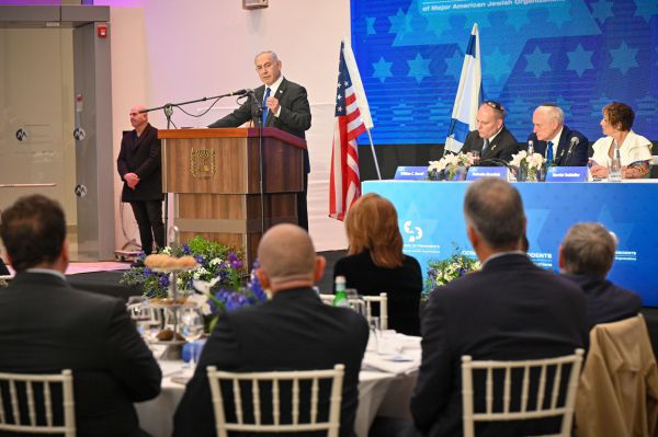 נתניהו בועידת הנשיאים: צריך לפעיל לחץ על קטאר