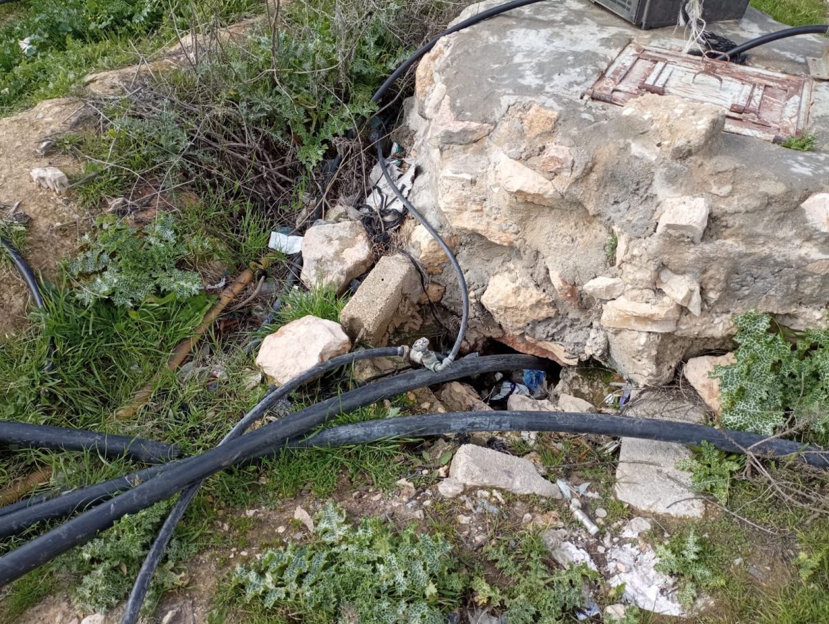 הסוף לגניבה: נותקה מערכת מים פלסטינית פיראטית