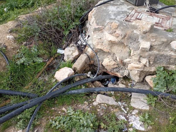 הסוף לגניבה: נותקה מערכת מים פלסטינית פיראטית