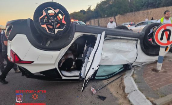 5 פצועים בתאונת דרכים באשדוד
