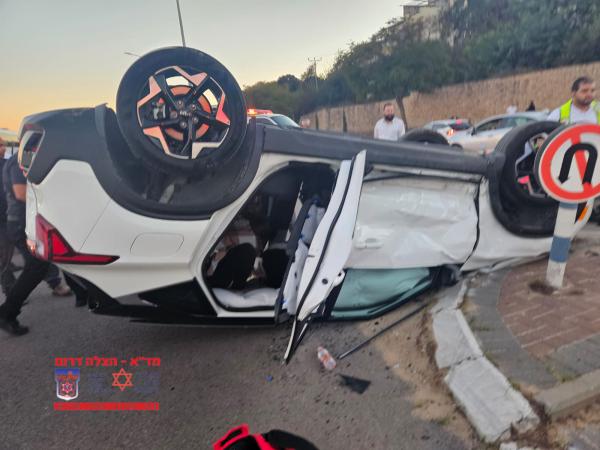 5 פצועים בתאונת דרכים באשדוד