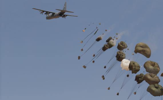 פאדיחה: צבא ירדן הצניח סיוע לעזה בשטח ישראל