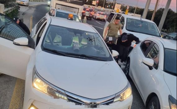 כך ניסתה חוליית שב"חים לחמוק מהמשטרה