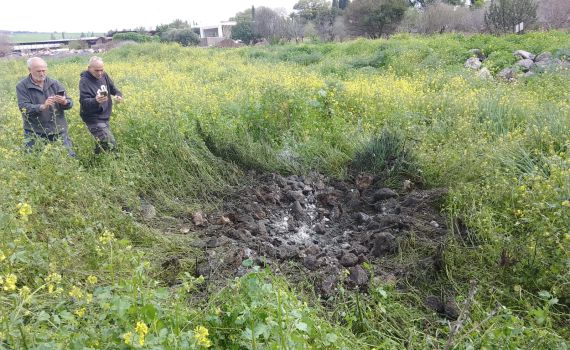פיצוץ נשמע בגליל התחתון, שרידי פריט אותרו במקום