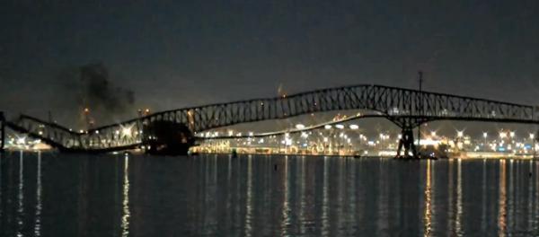 אסון בבולטימור: גשר קרס בעקבות פגיעת ספינה