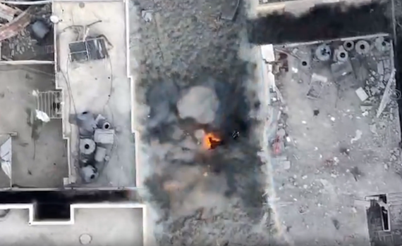 צפו: הרחפן תיעד, הטיל שוגר והמחבל התעופף