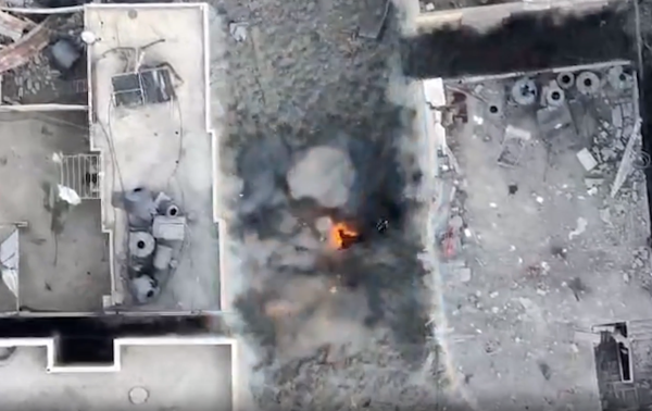 צפו: הרחפן תיעד, הטיל שוגר והמחבל התעופף