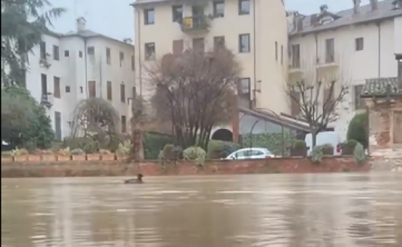 המבול הגיע לאיטליה: מטר וחצי של הצפות, כבישים קרסו