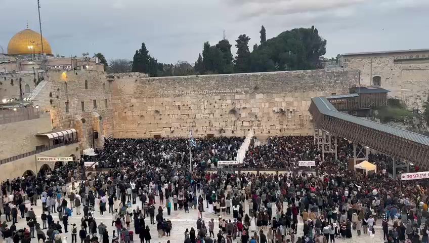 צפו: אלפים בקריאת "שמע ישראל" להשבת החטופים