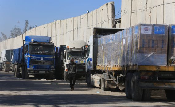 צה"ל הכחיש את הדיווחים על ירי לעבר משאיות הסיוע