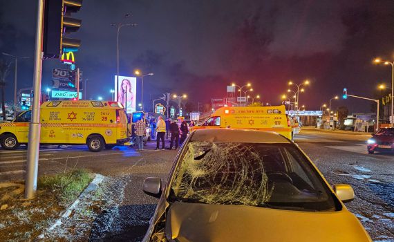 הולך רגל נפצע קשה בתאונת דרכים בחיפה