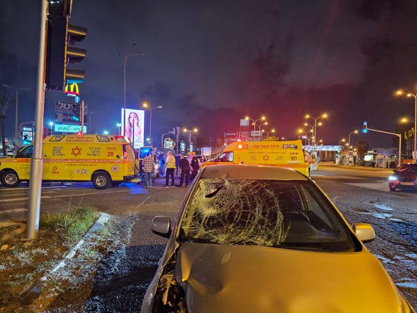 הולך רגל נפצע קשה בתאונת דרכים בחיפה