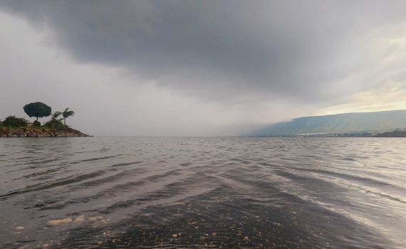 לפני הגשמים: מפלס הכנרת בעוד עלייה נאה