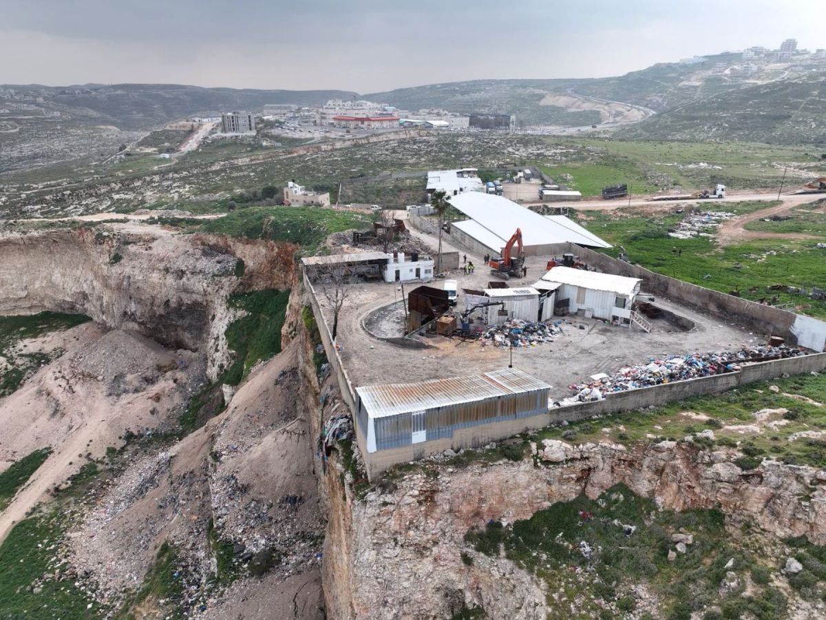 זה אפשרי: המנהל האזרחי הרס אתר פסולת של הרש"פ