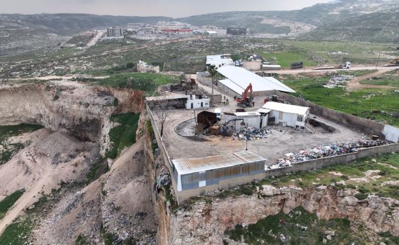 זה אפשרי: המנהל האזרחי הרס אתר פסולת של הרש"פ