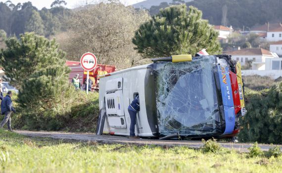 תאונה קשה בגרמניה: 5 הרוגים בהתהפכות אוטובוס